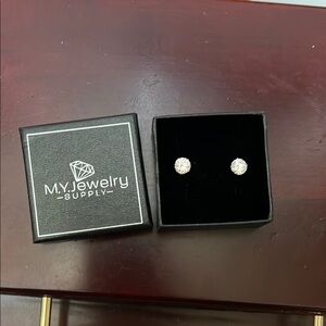 My Jewelry Supply Gold Cubic Zirconia Stud Earrings